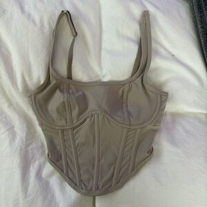 Gilly Hicks Beige Corset Top